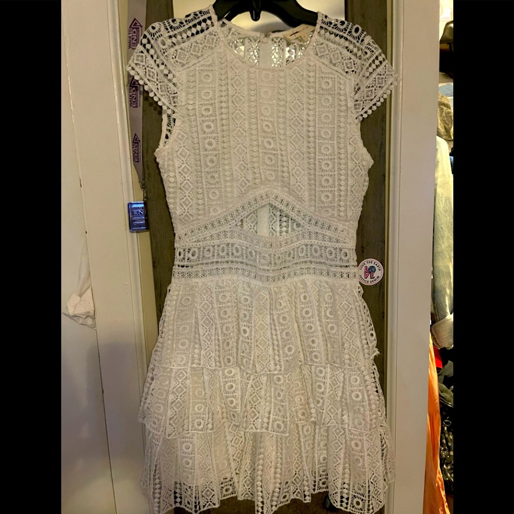 White boutique dress size small